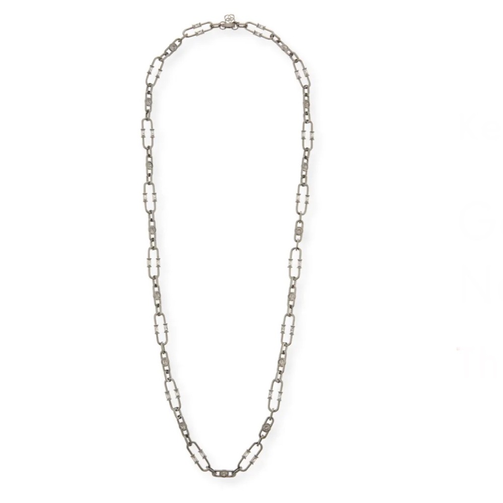 Kendra Scott Gage Crystal Oval Link Necklace, 31"